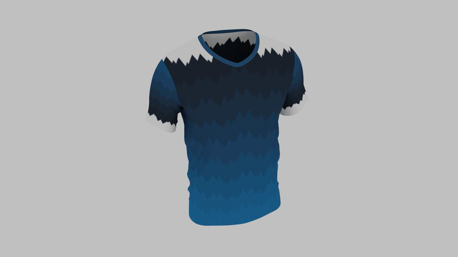 T-shirt for Men Low-poly 3D model_6