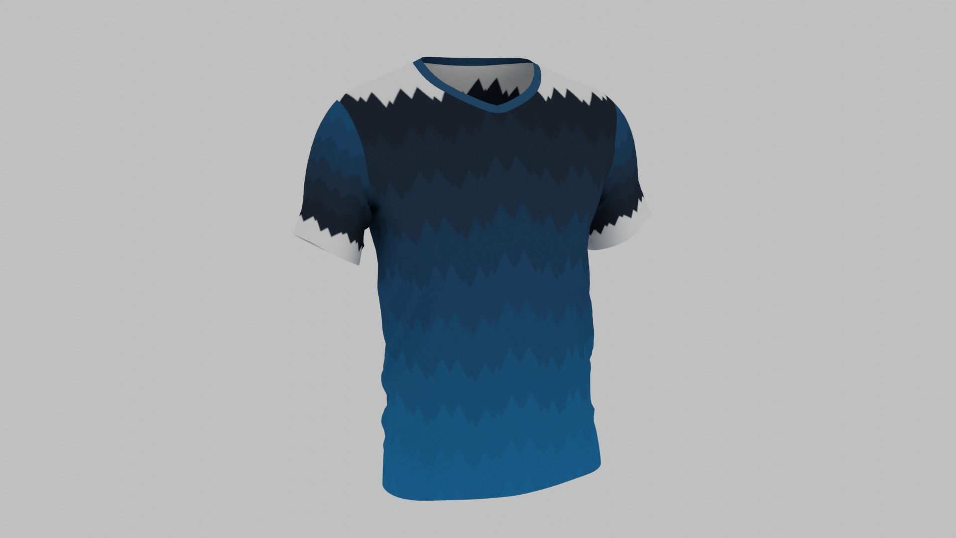 T-shirt for Men Low-poly 3D model_9