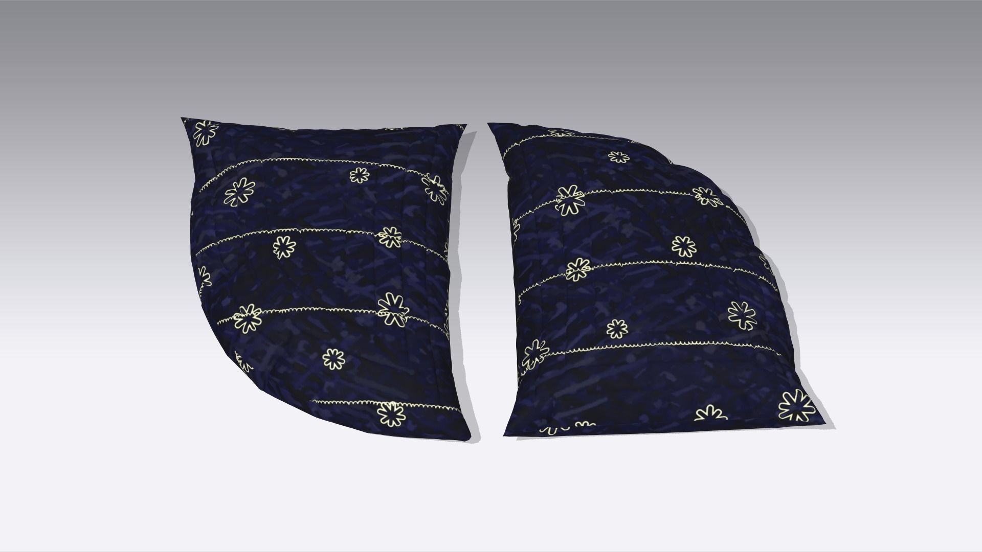 Pillow Low-poly 3D model_2