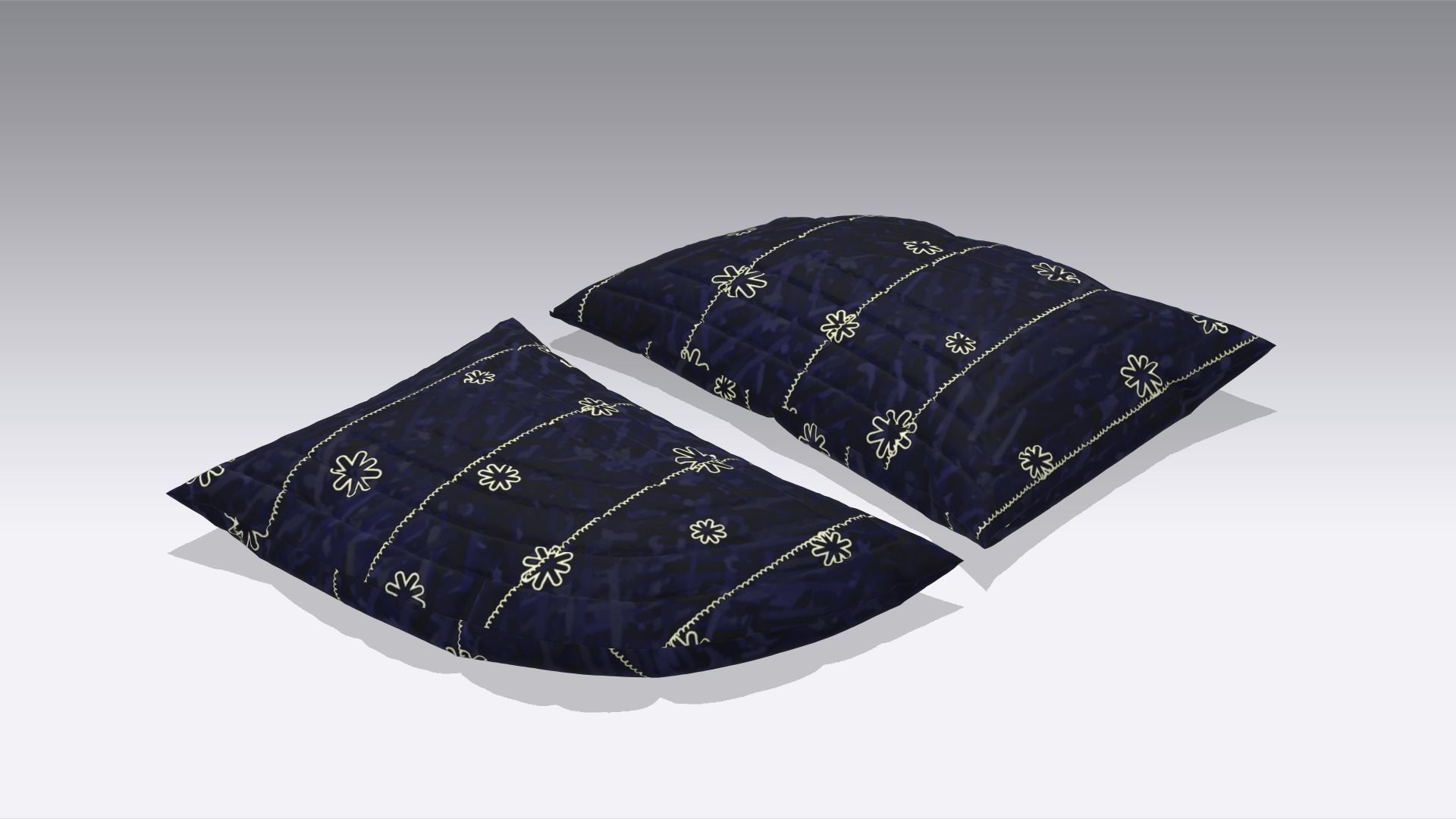 Pillow Low-poly 3D model_1