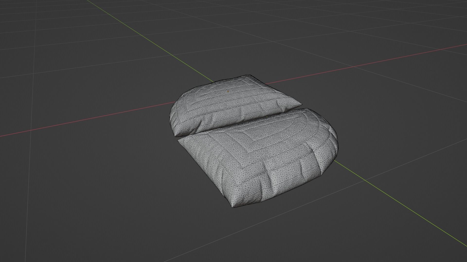 Pillow Low-poly 3D model_8
