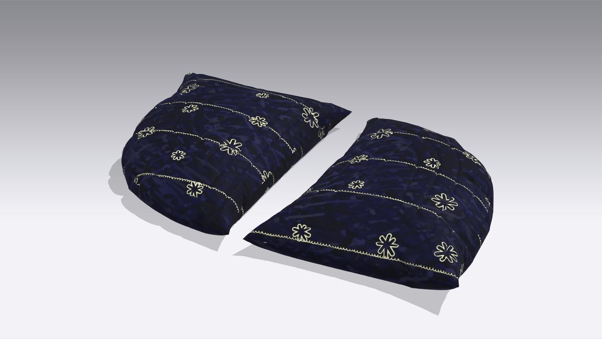 Pillow Low-poly 3D model_4