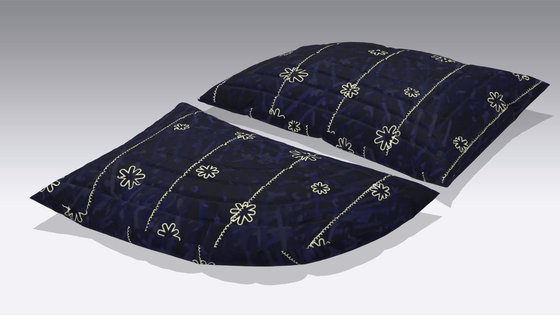 Pillow Low-poly 3D model_6