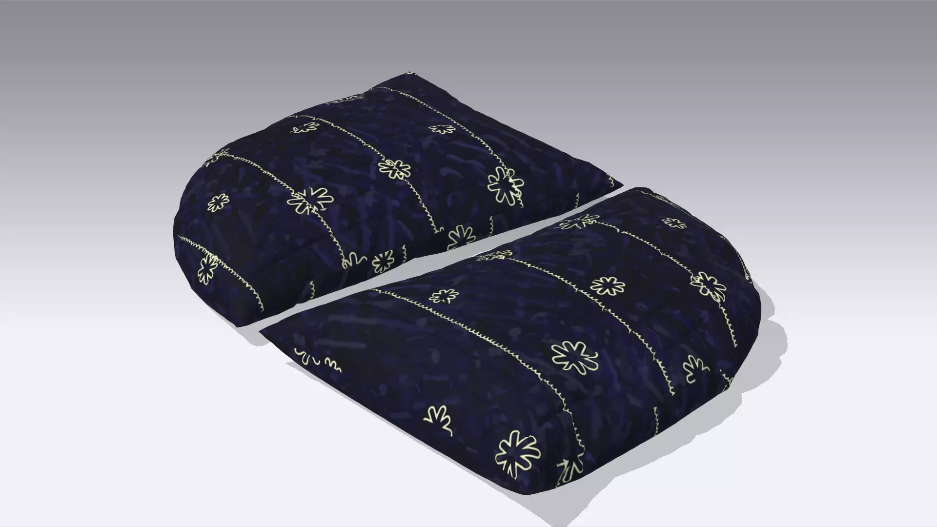 Pillow Low-poly 3D model_0