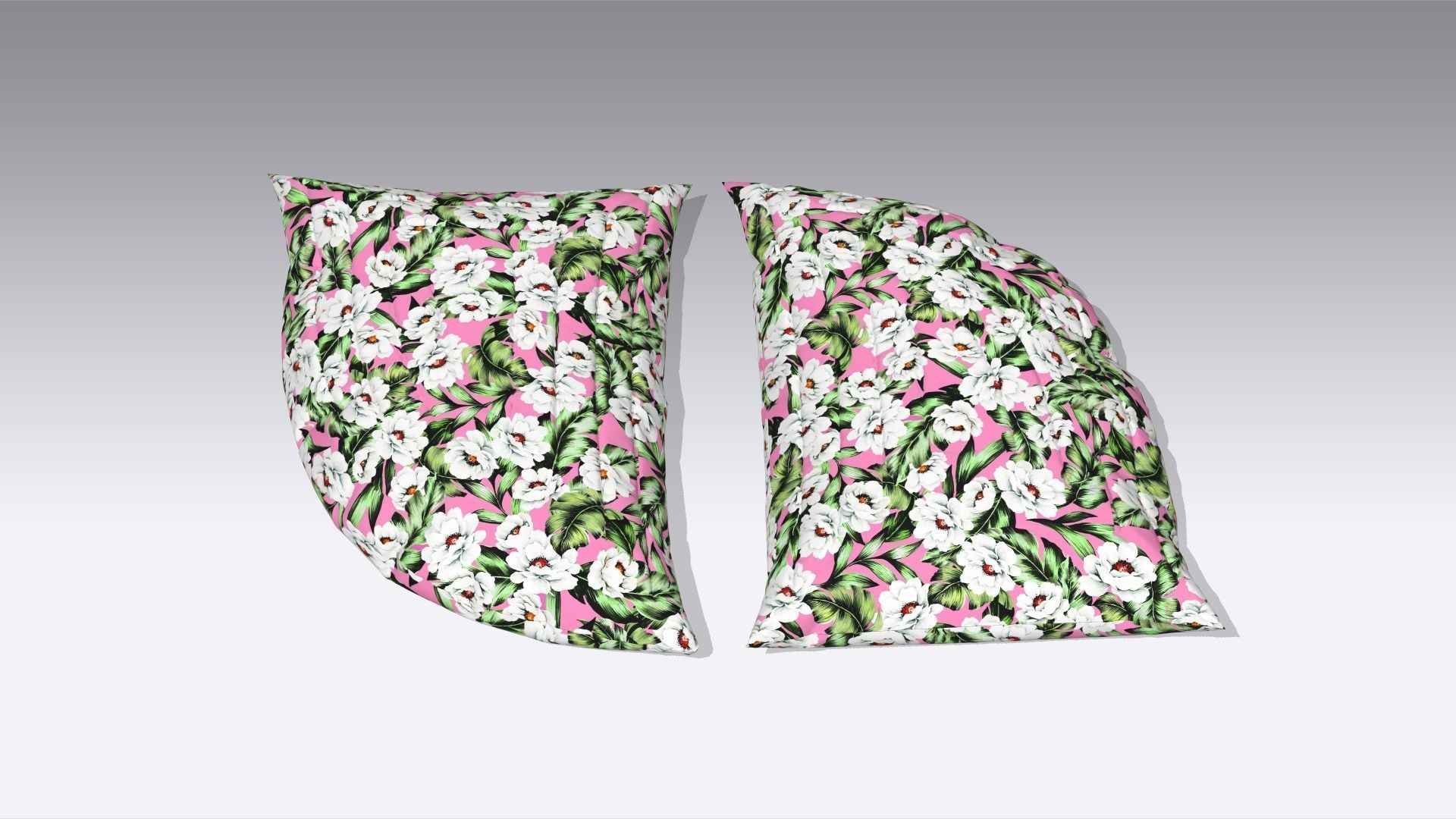 Pillow Low-poly 3D model_2