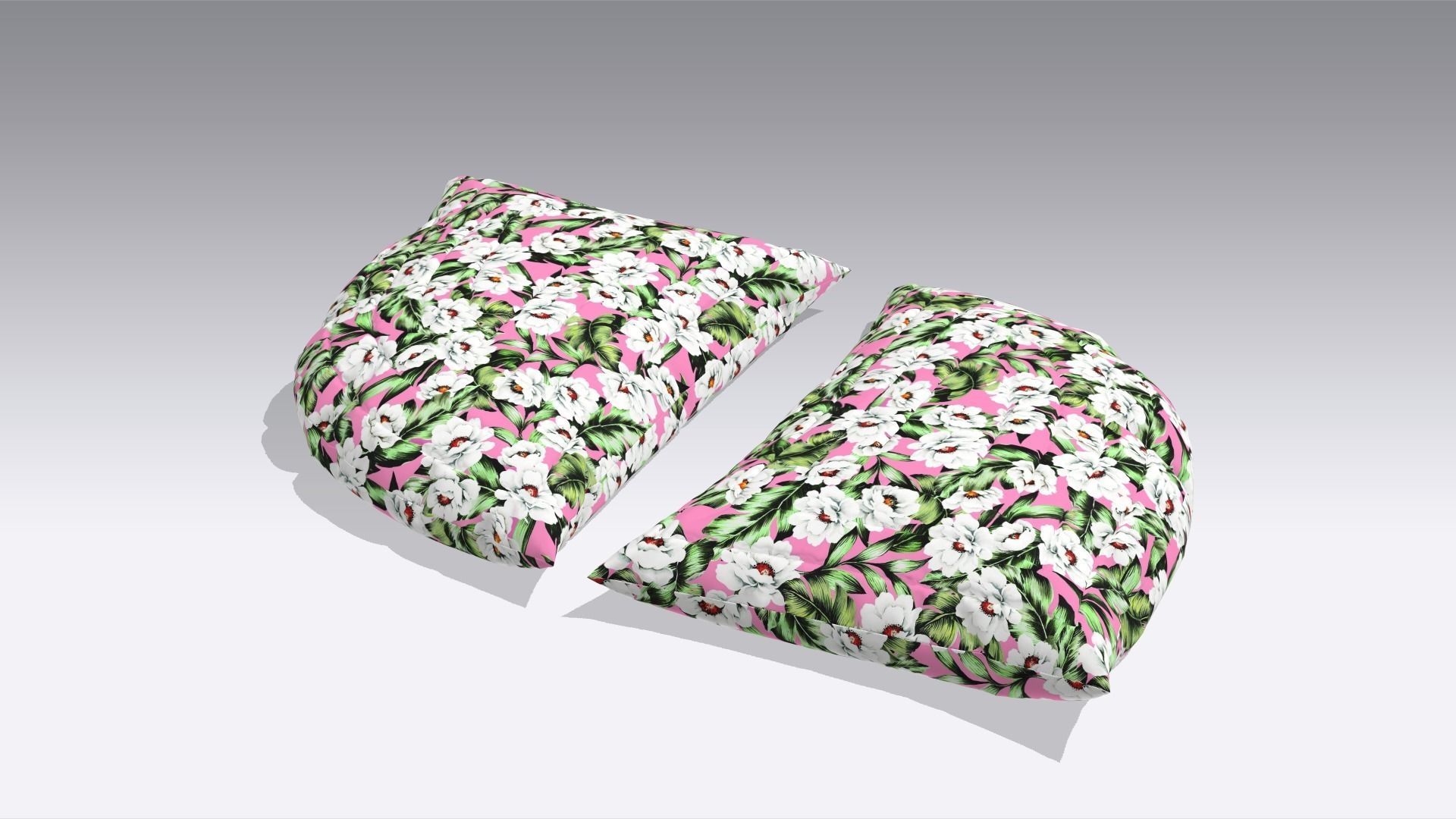 Pillow Low-poly 3D model_4