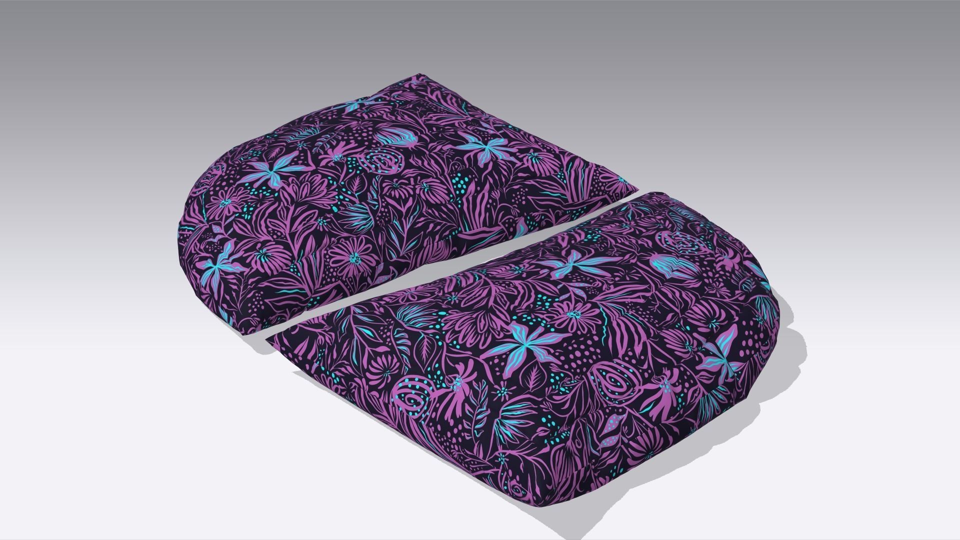 Pillow Low-poly 3D model_2