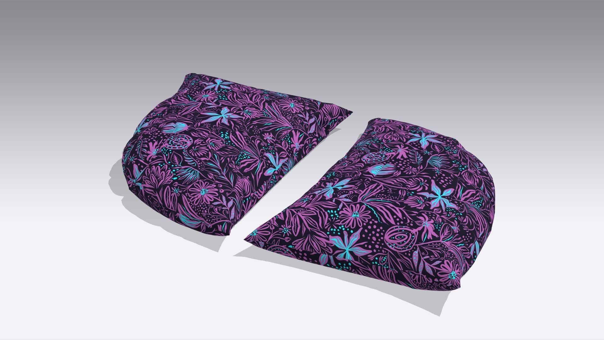 Pillow Low-poly 3D model_4