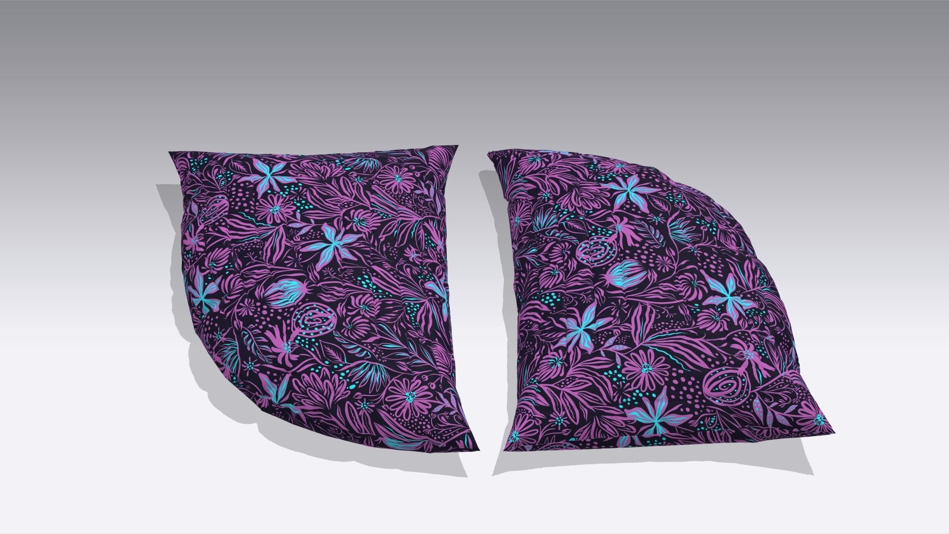 Pillow Low-poly 3D model_5