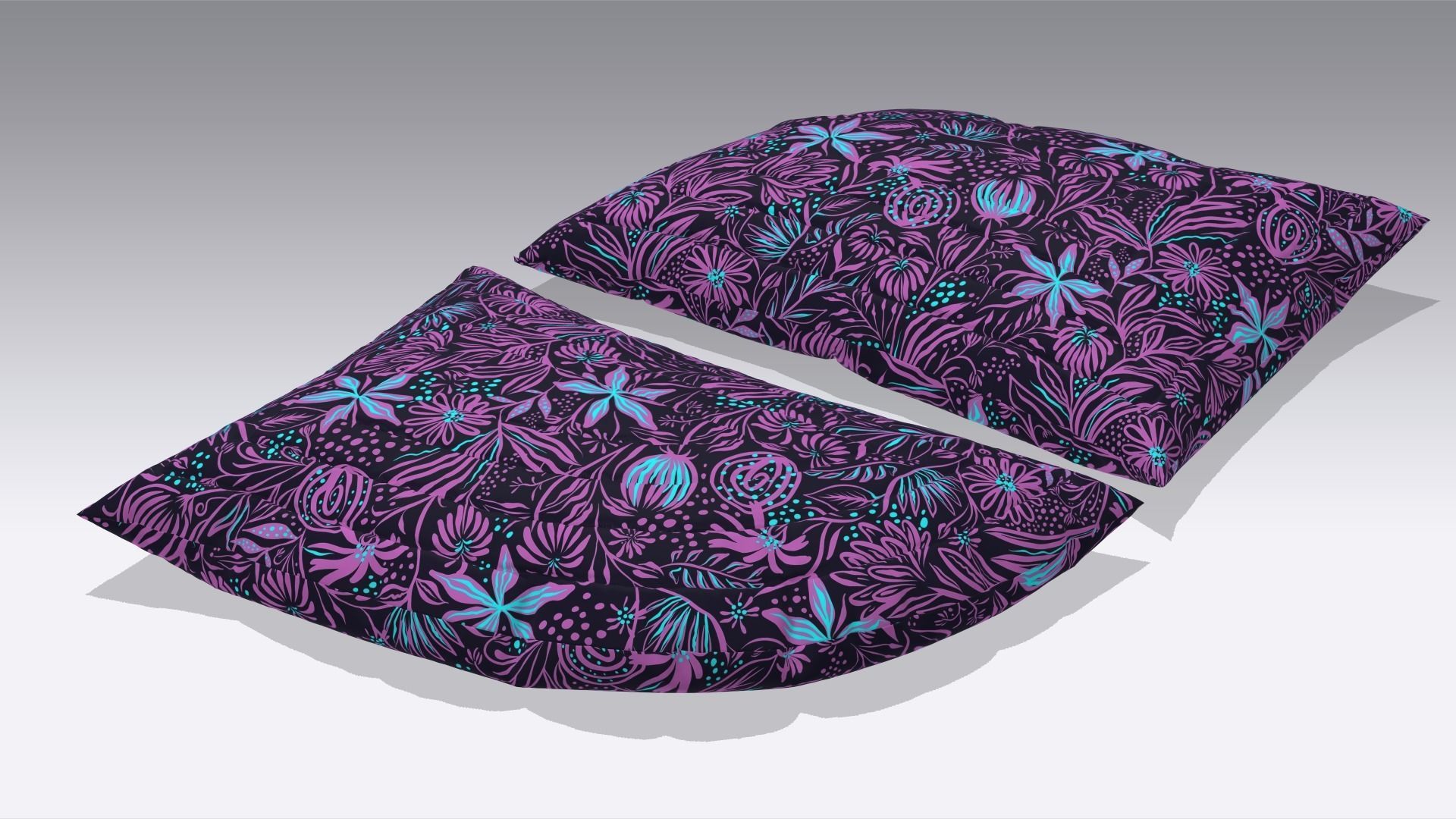 Pillow Low-poly 3D model_6