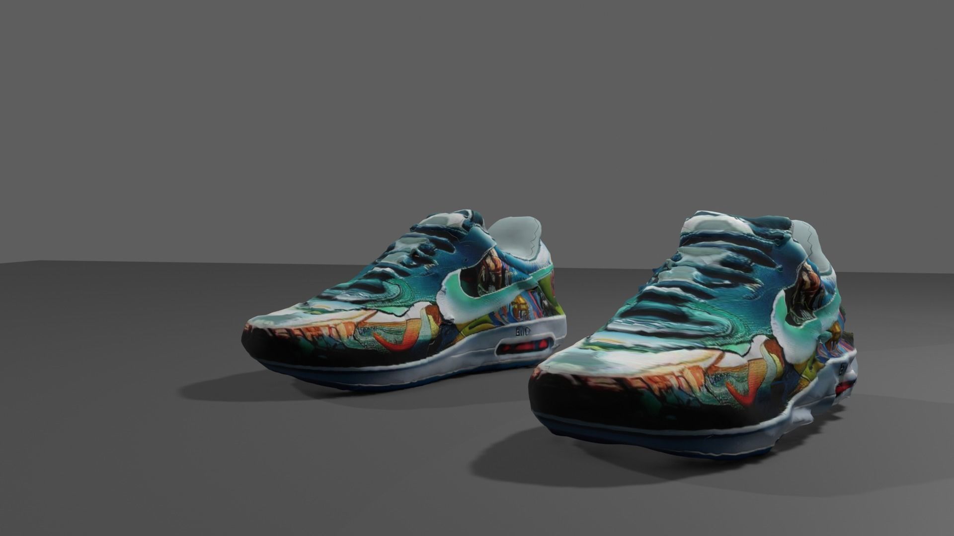 Running Shoes Free low-poly 3D model_4