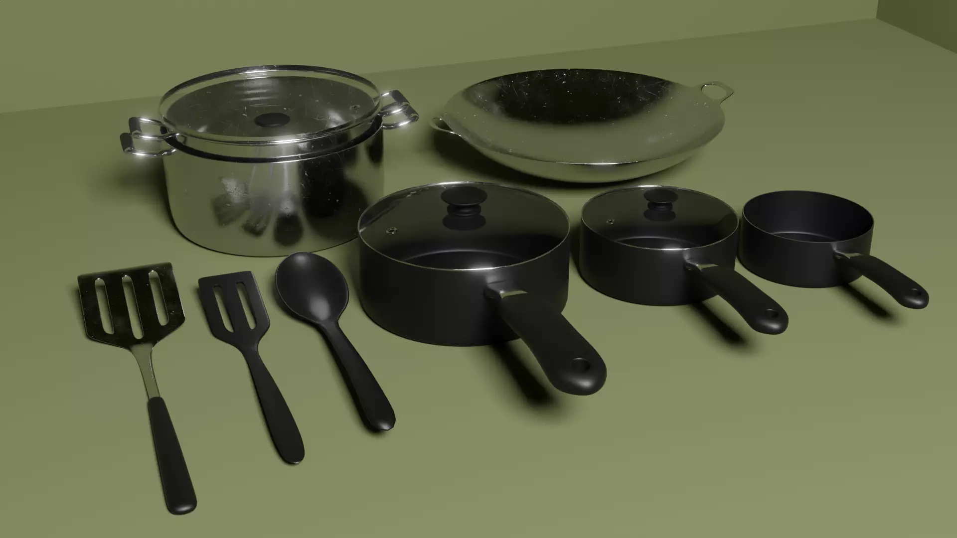 Kitchen Utensils 3D model_0