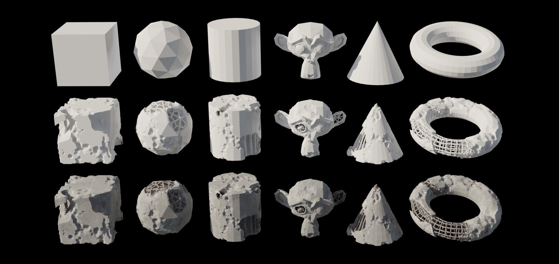 Real Damage - Blender Add-on Low-poly 3D model_5