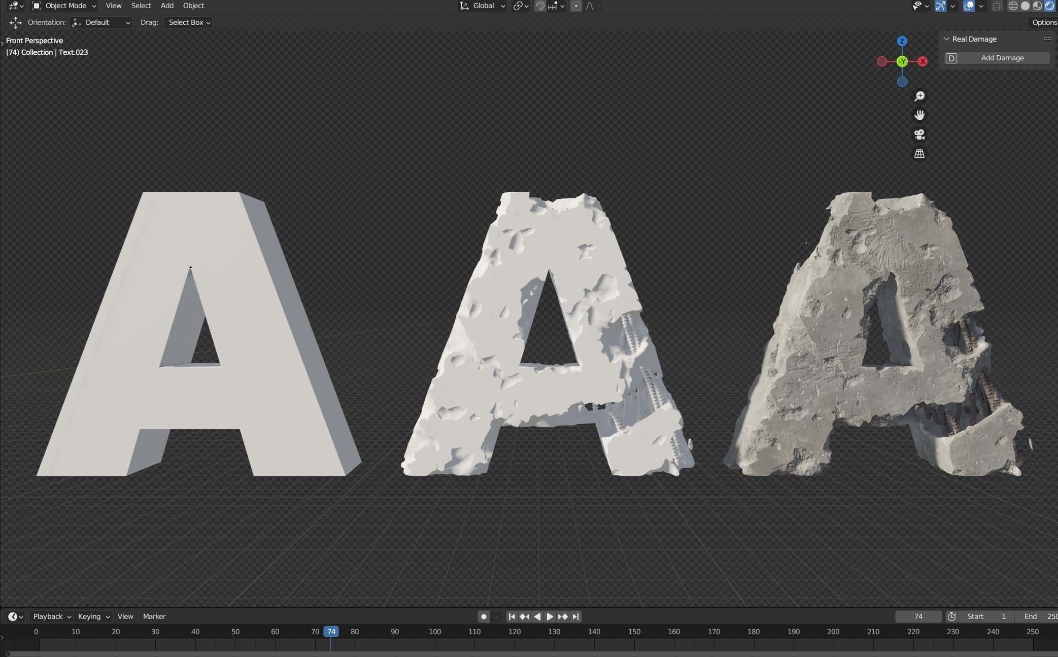 Real Damage - Blender Add-on Low-poly 3D model_7