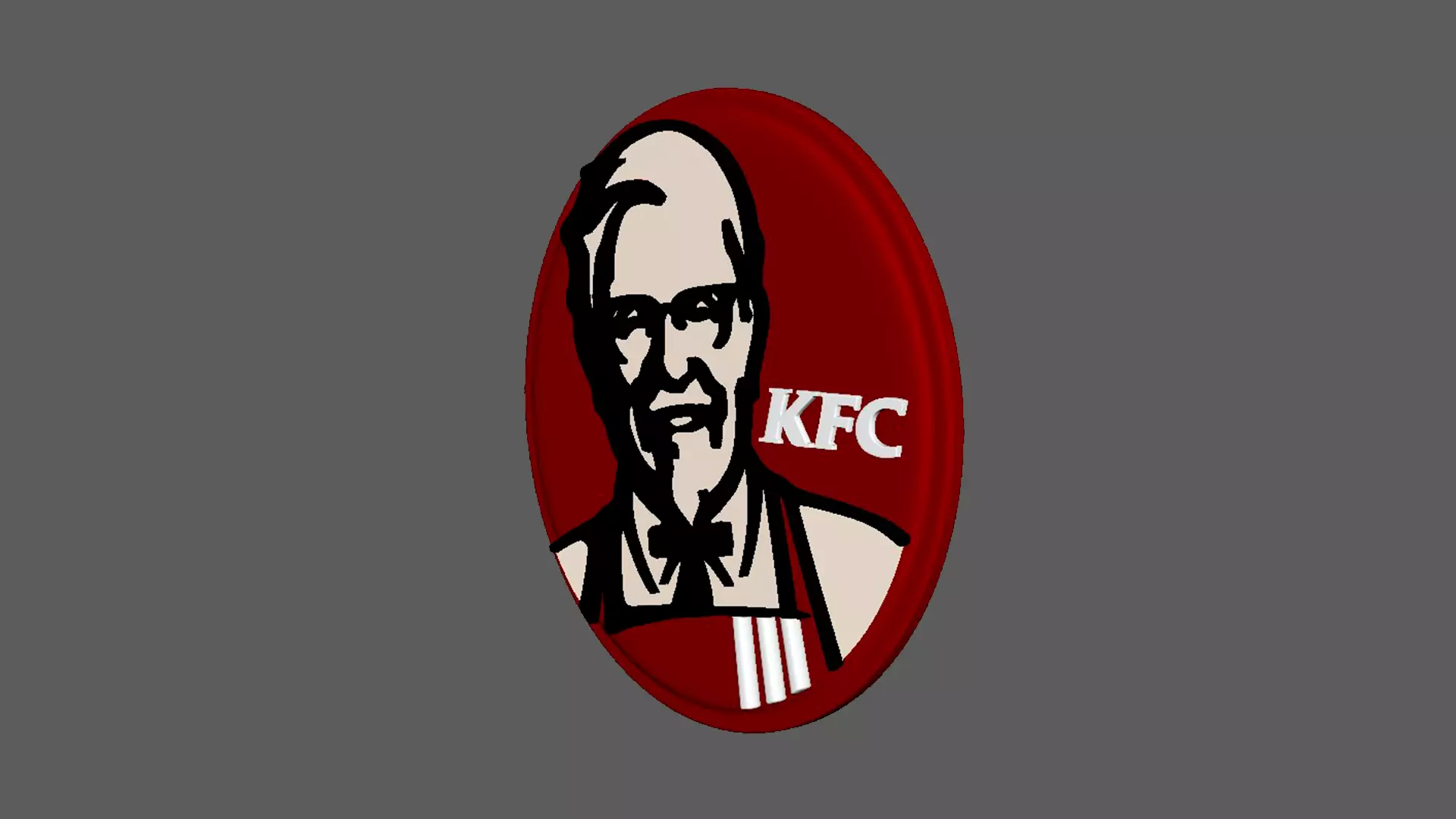 KFC 3D logo 3D model