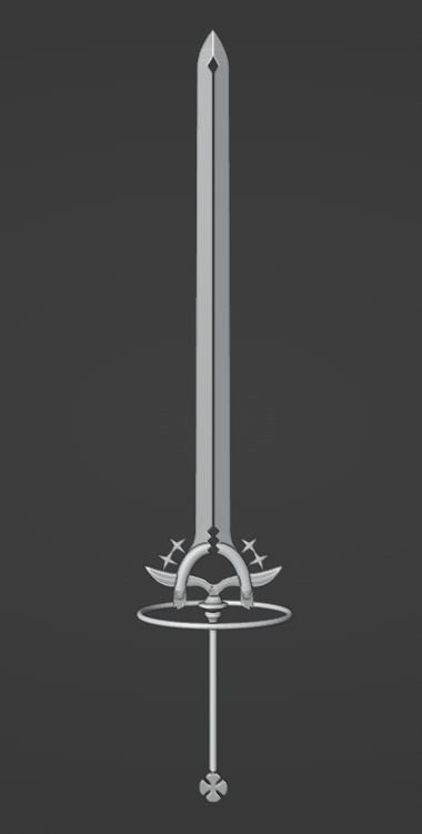 yunos sword black clover anime 3D model_1