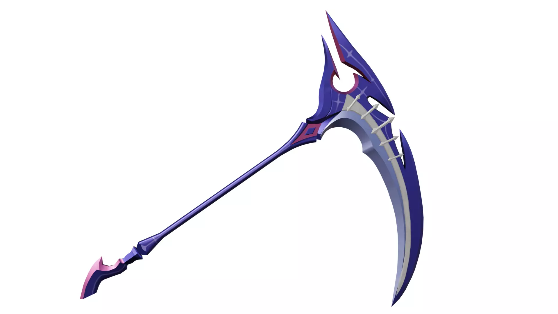 Coolest Scythe Ever For real Low-poly 3D model_0