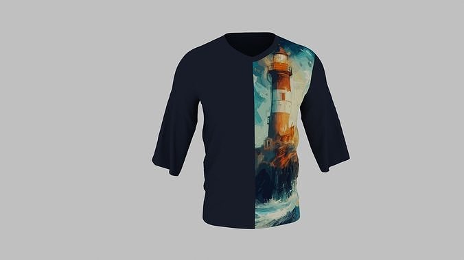 T-shirt  Low-poly 3D model