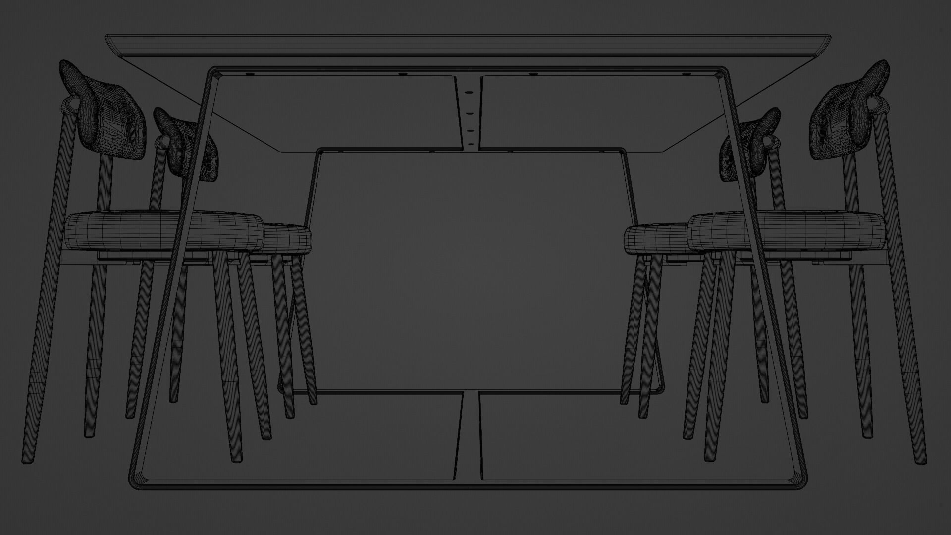 Y2 Dining Table 3D model_7
