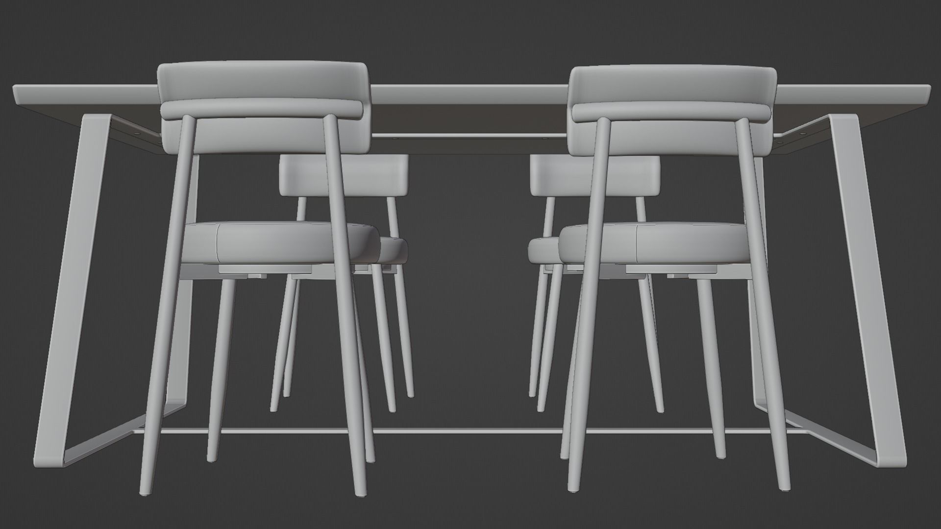 Y2 Dining Table 3D model_4