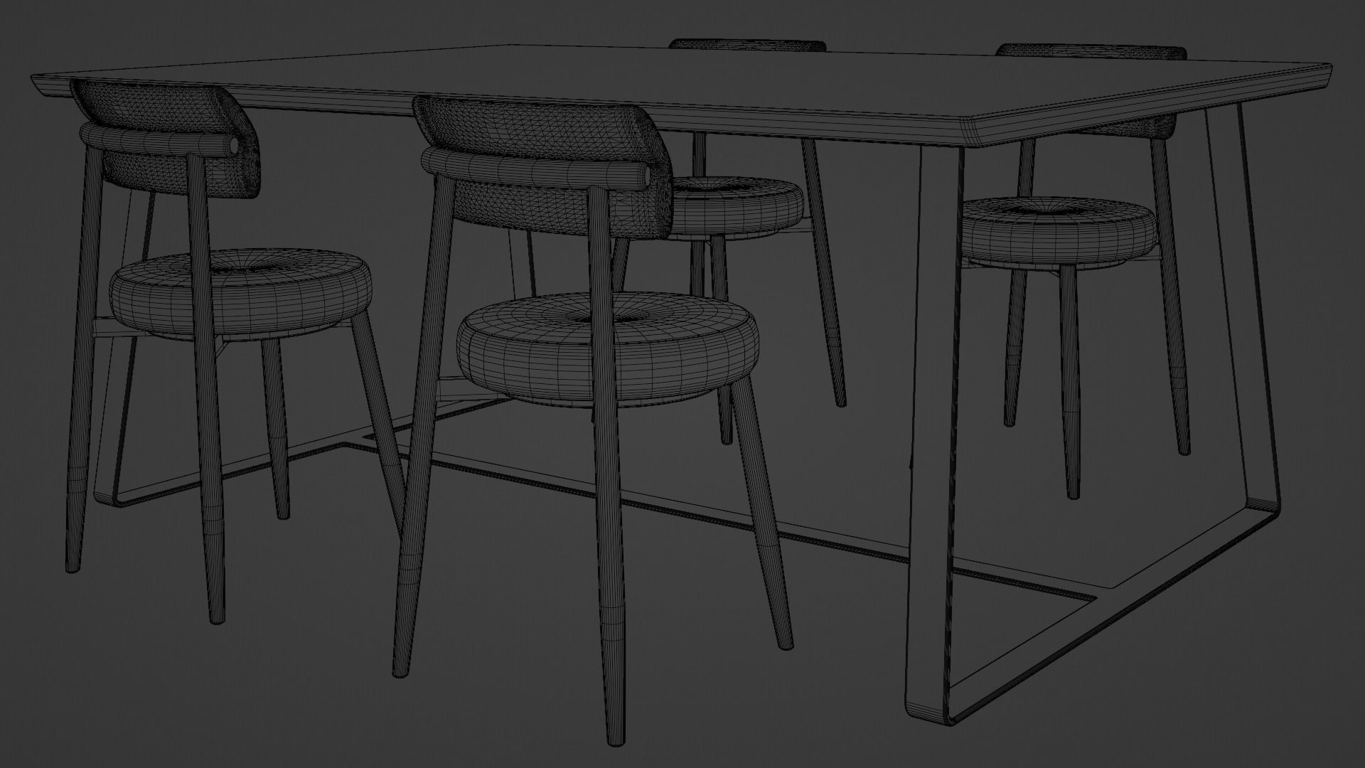 Y2 Dining Table 3D model_5