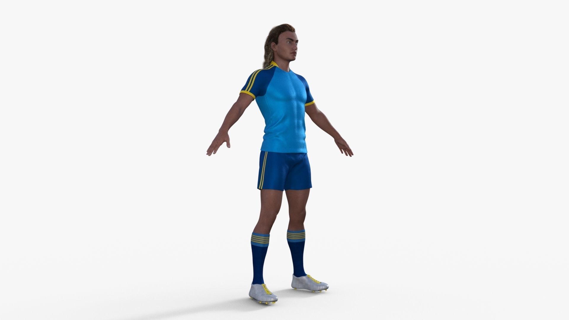 Realistic Football Player 3D model_29