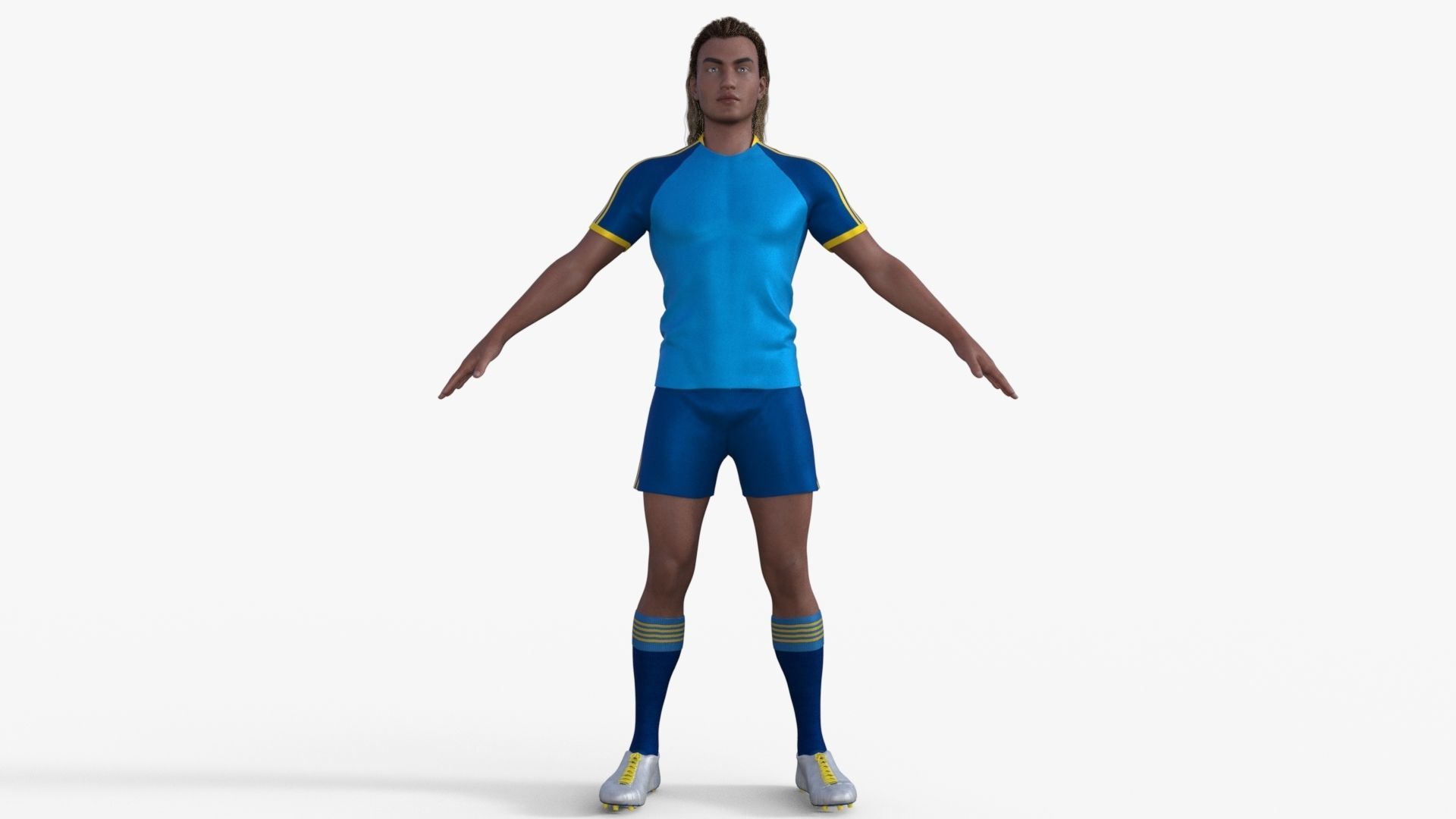 Realistic Football Player 3D model_30