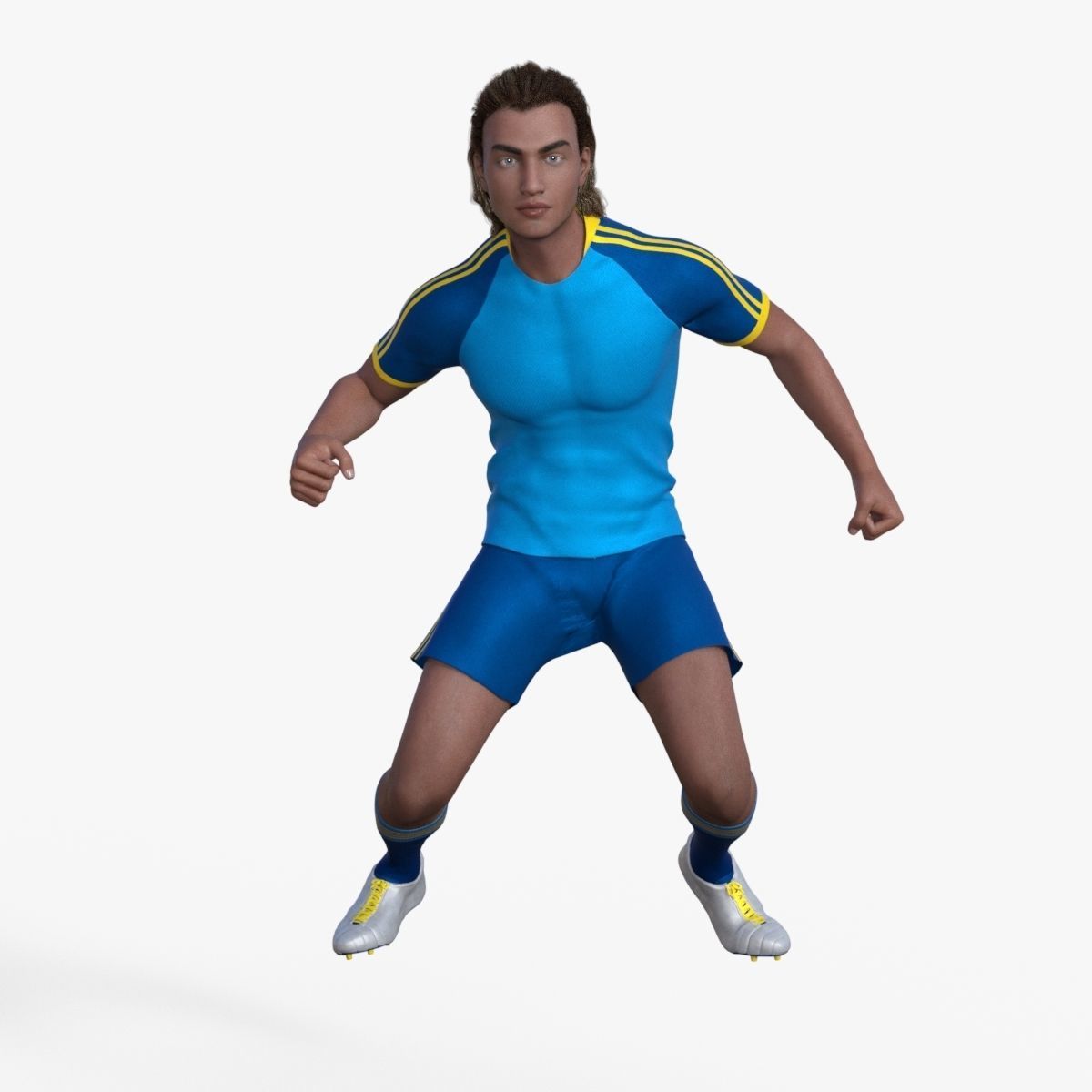Realistic Football Player 3D model_17