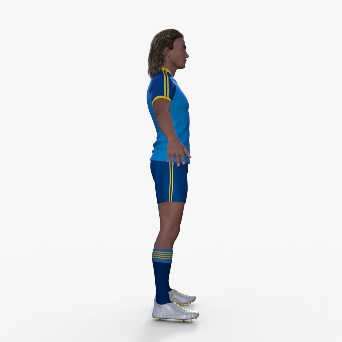 Realistic Football Player 3D model_6