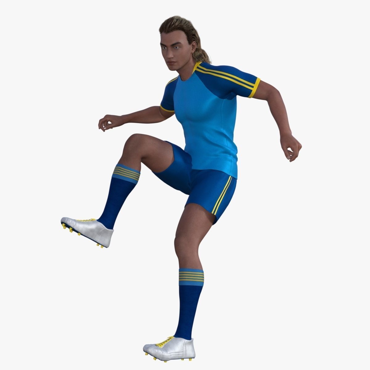 Realistic Football Player 3D model_13