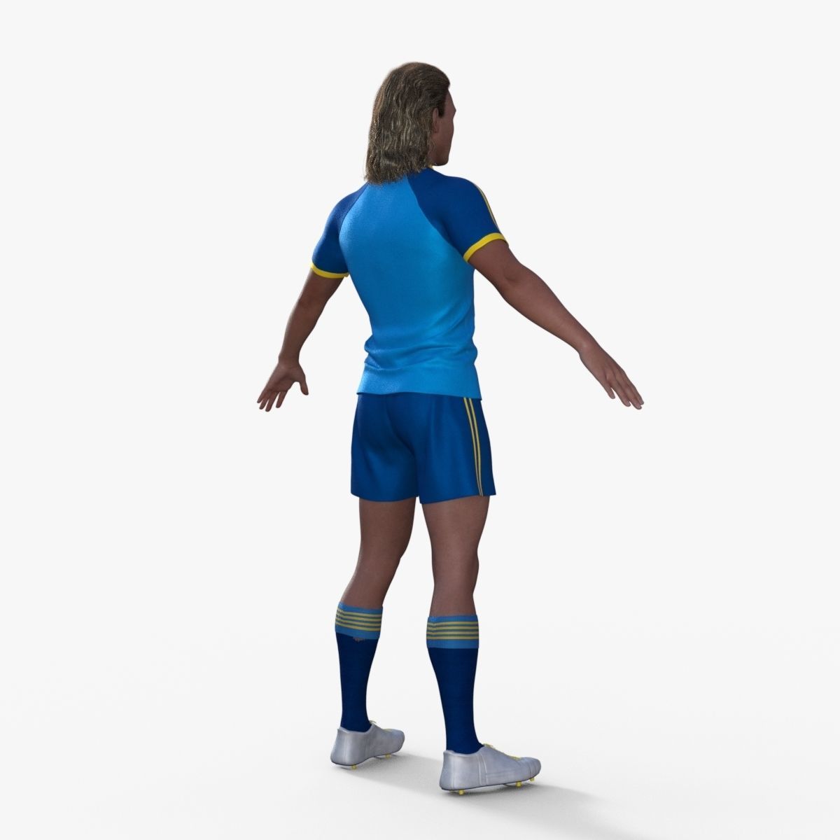 Realistic Football Player 3D model_5