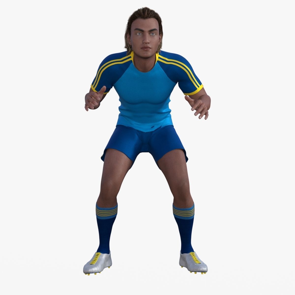 Realistic Football Player 3D model_20