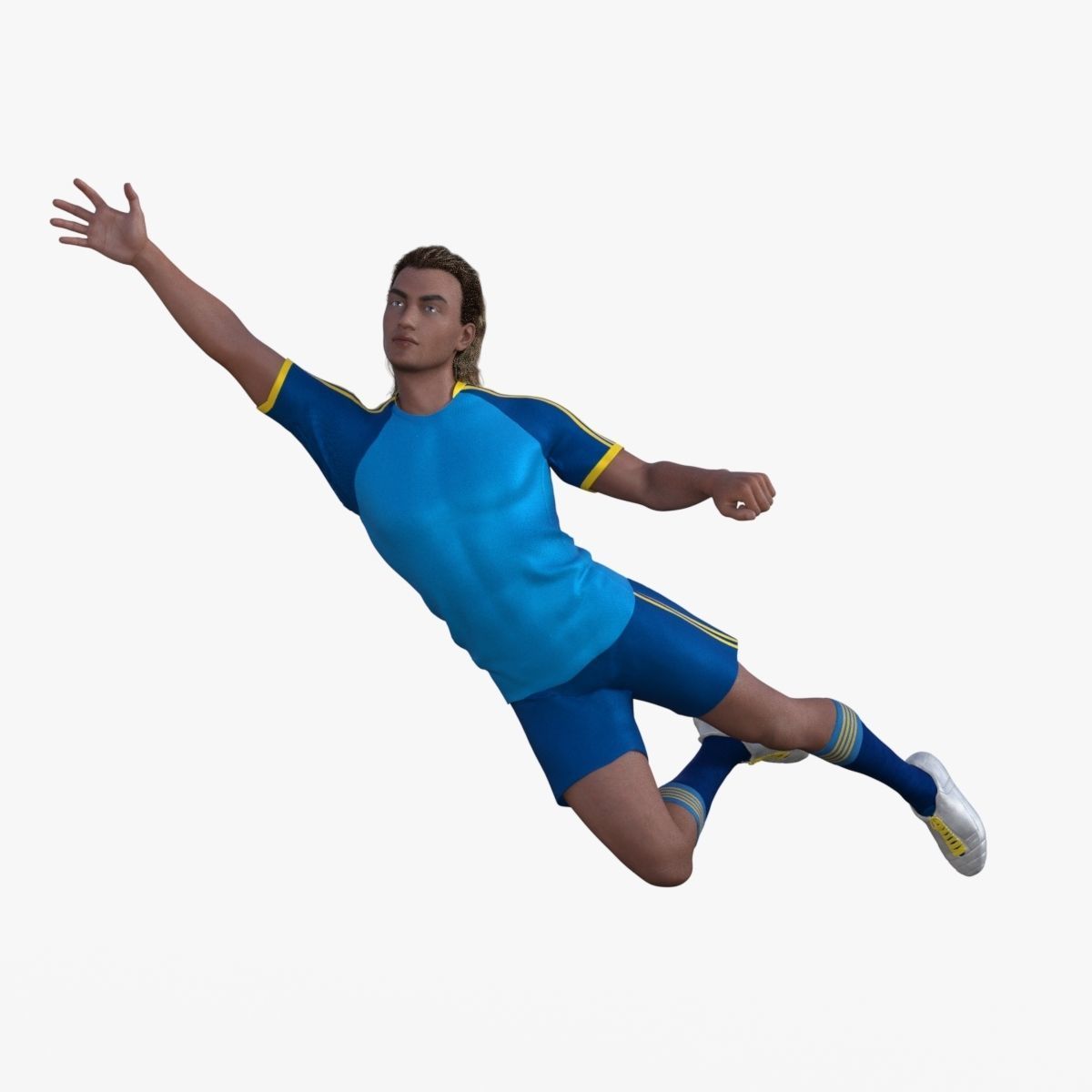 Realistic Football Player 3D model_21