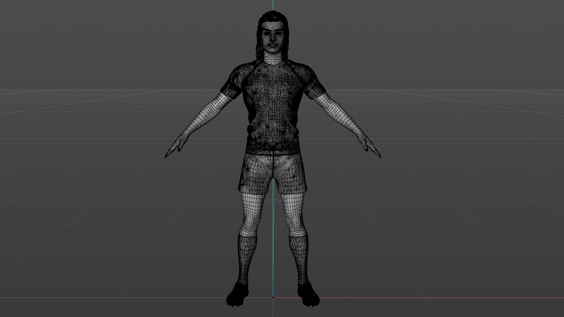 Realistic Football Player 3D model_35