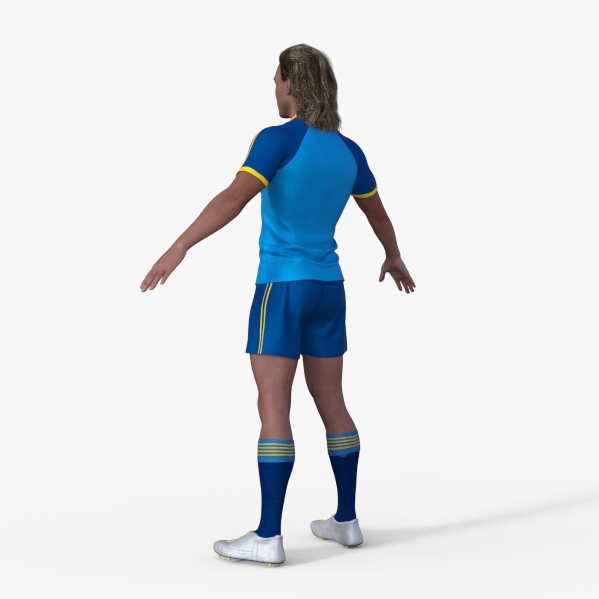 Realistic Football Player 3D model_11