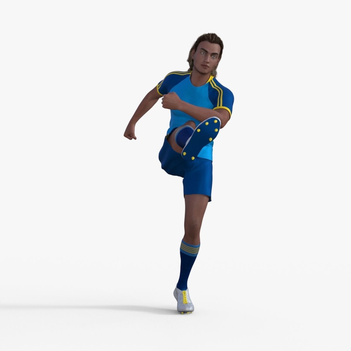 Realistic Football Player 3D model_12