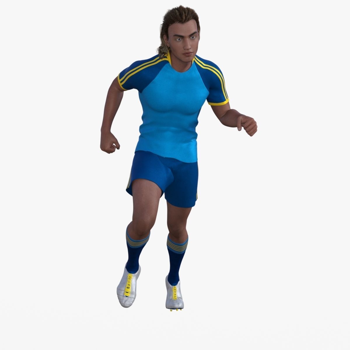 Realistic Football Player 3D model_16
