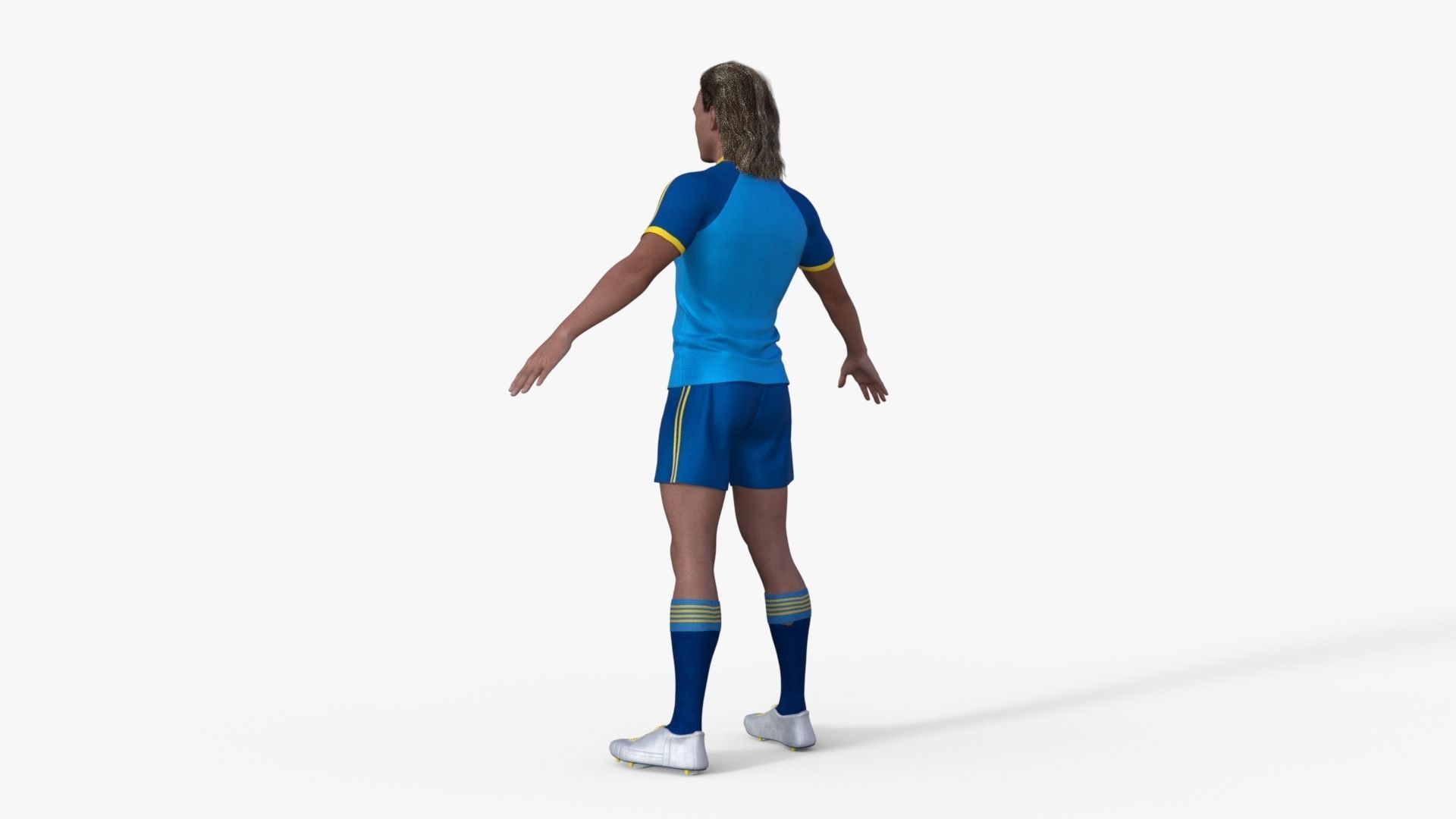 Realistic Football Player 3D model_33
