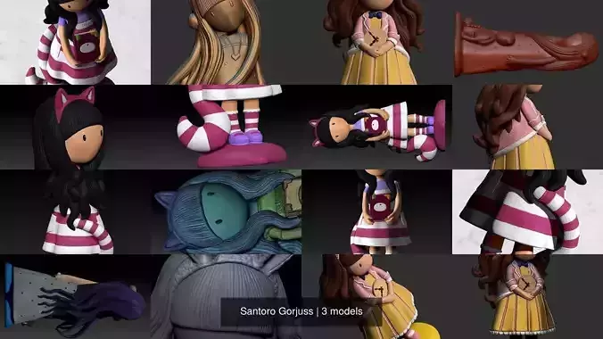 Santoro Gorjuss 3D Model Collection