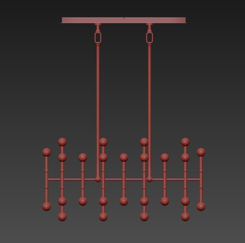 Meurice Linear Chandelier 3D model_4