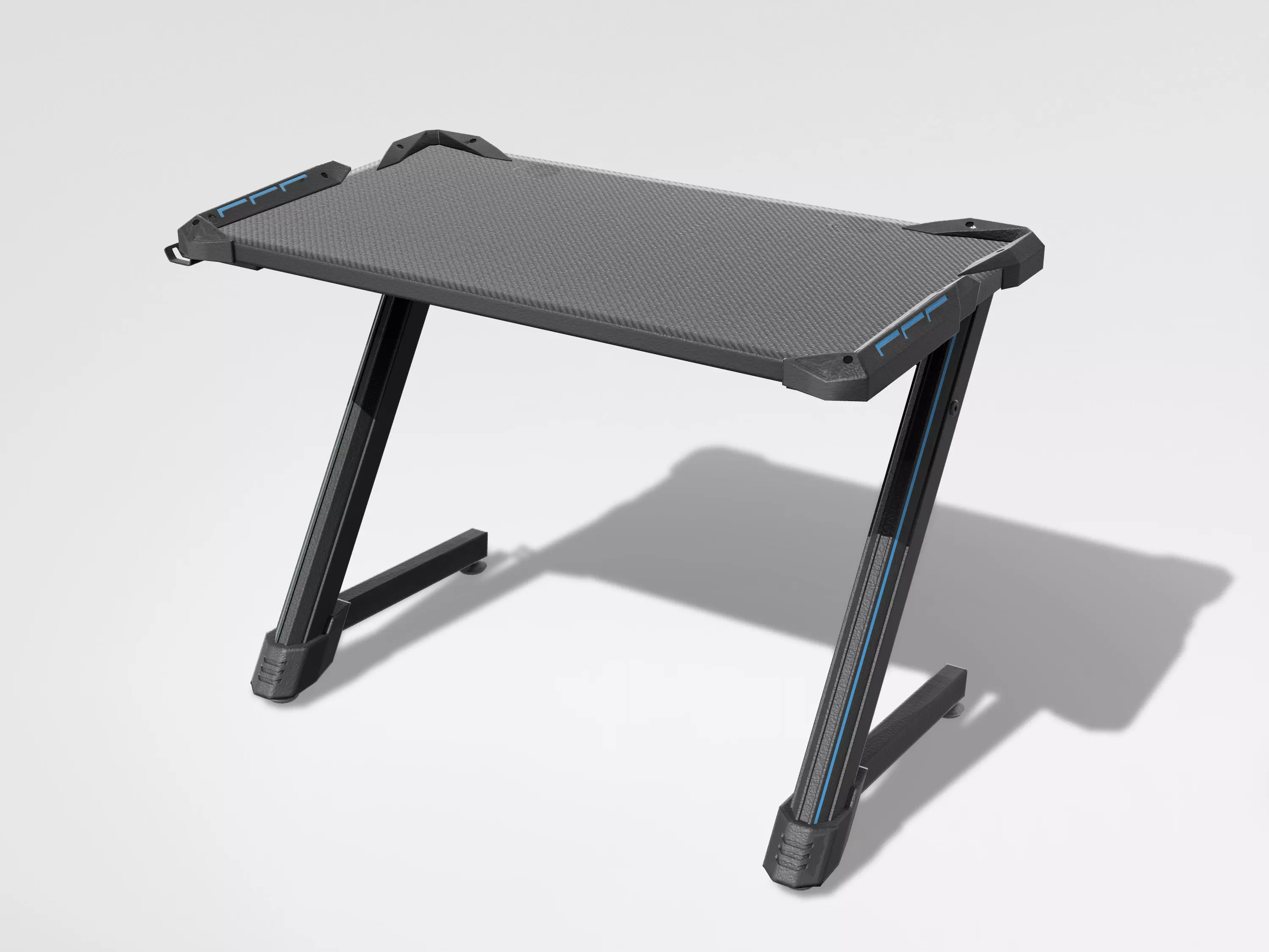 Gaming Desk Low-poly 3D model_0