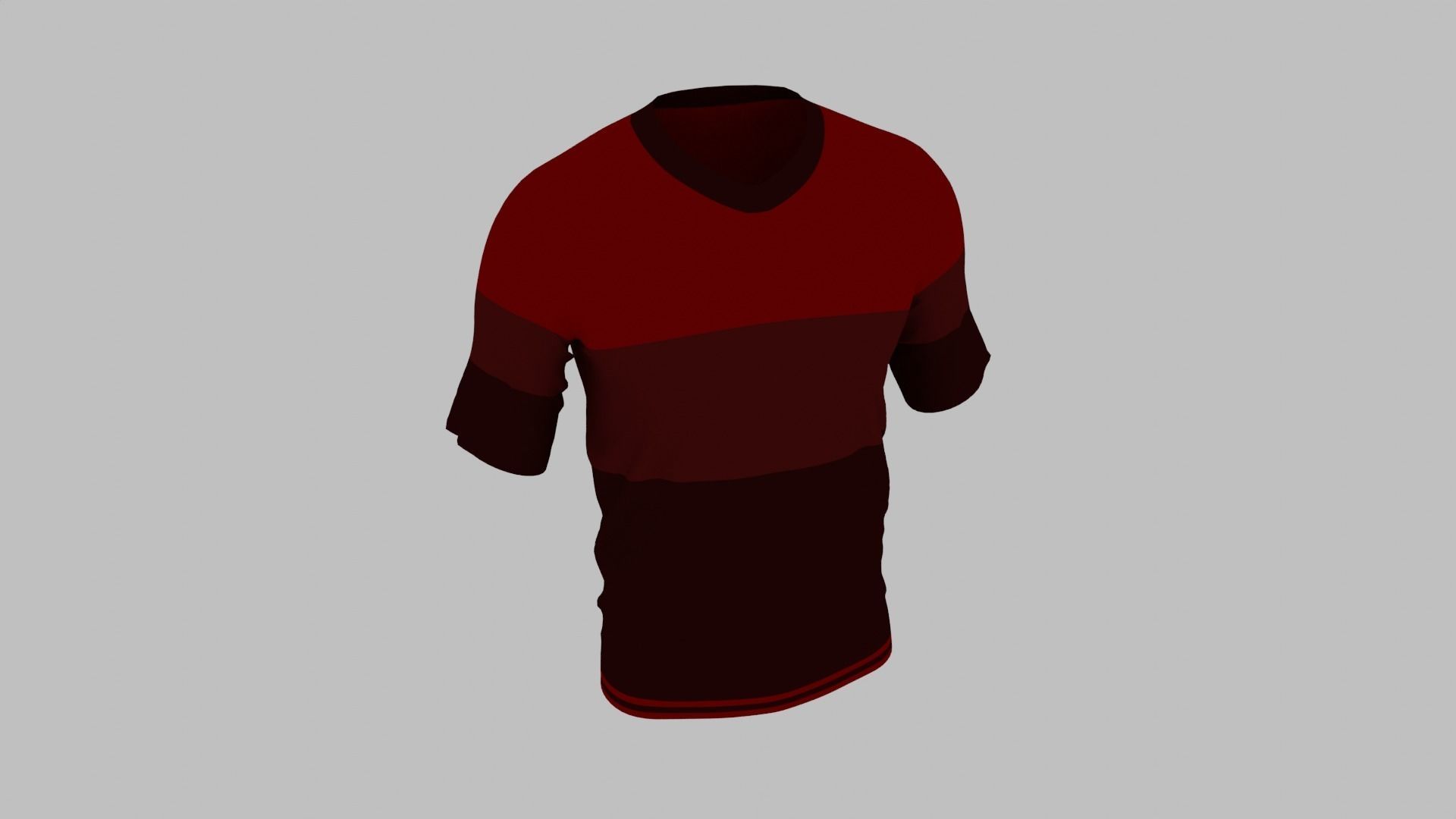 T-shirt Low-poly 3D model_6