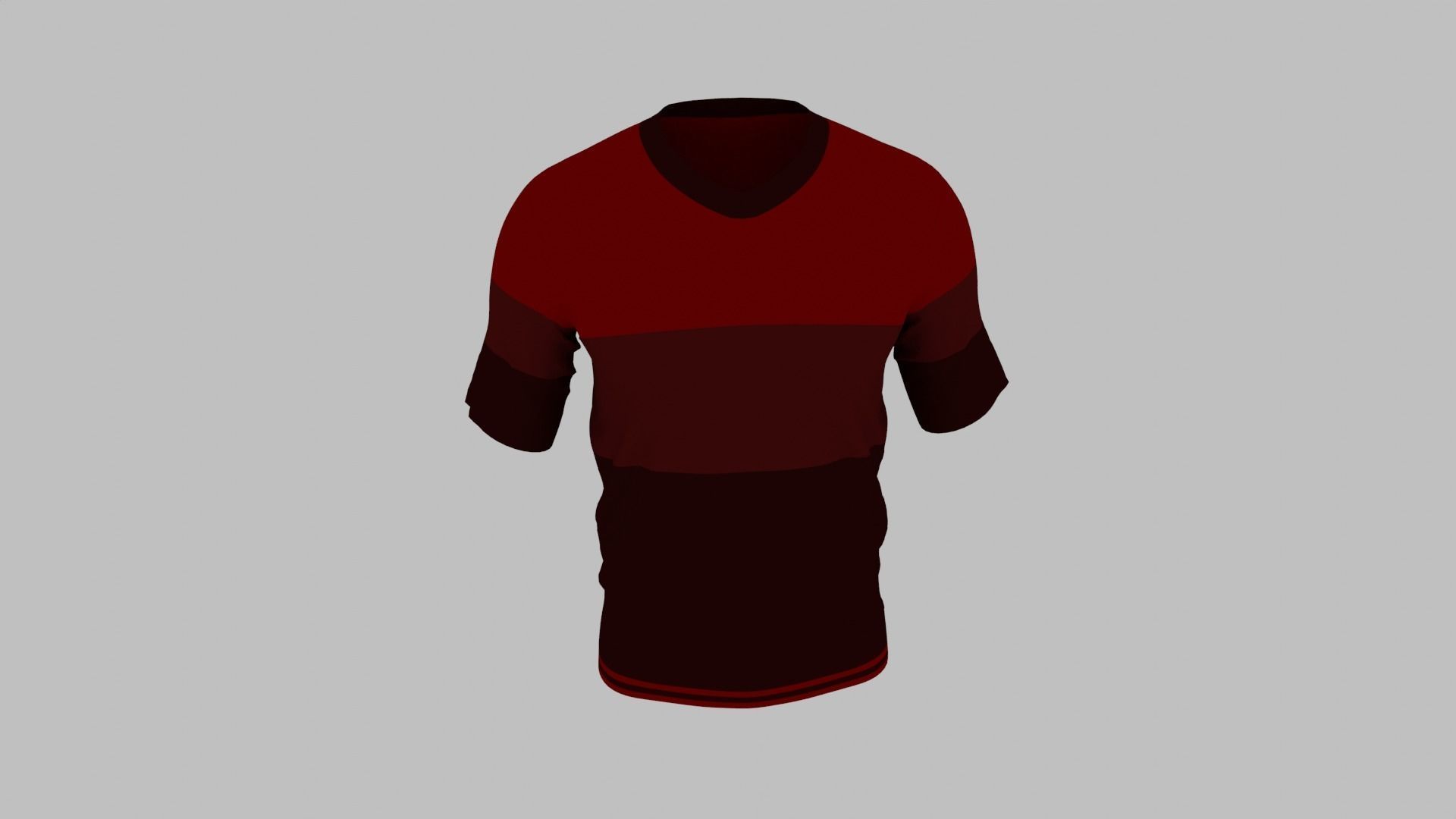 T-shirt Low-poly 3D model_3