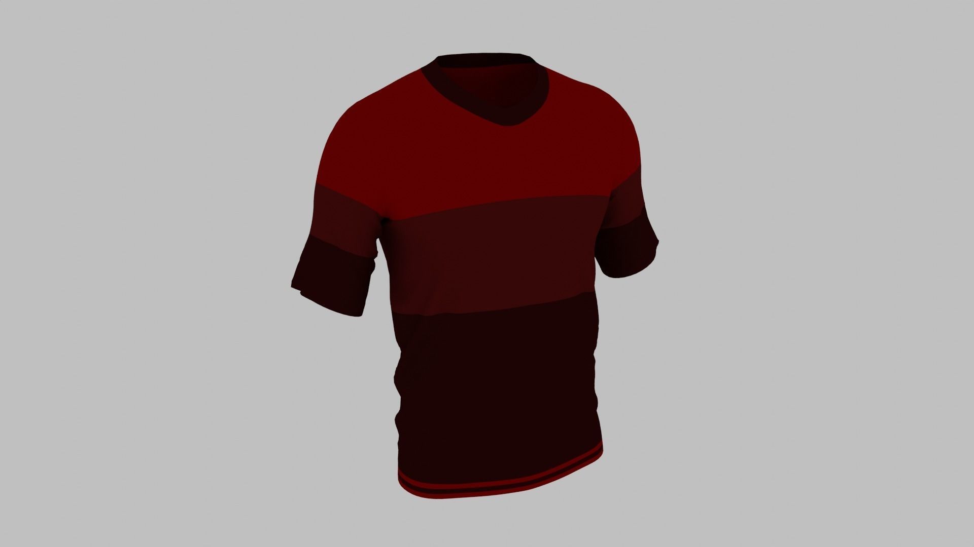 T-shirt Low-poly 3D model_1
