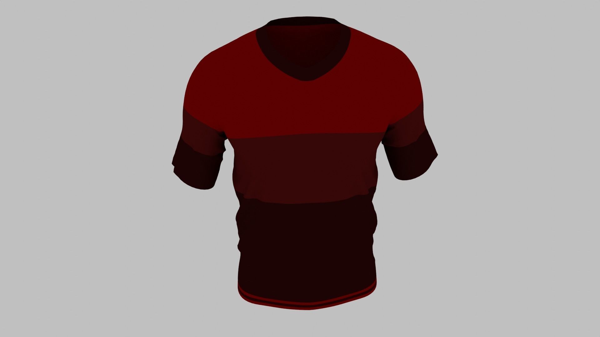 T-shirt Low-poly 3D model_8