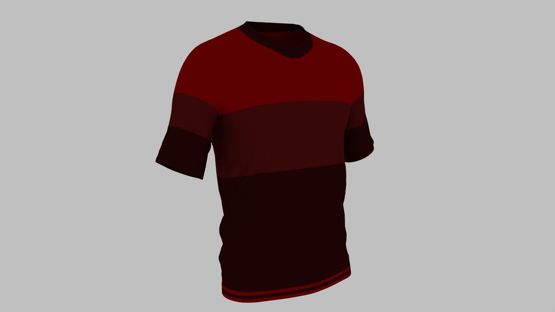T-shirt Low-poly 3D model_4