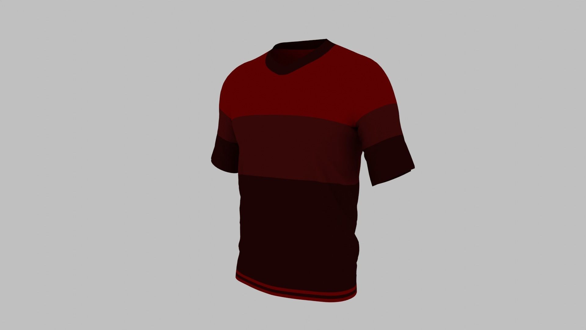 T-shirt Low-poly 3D model_5