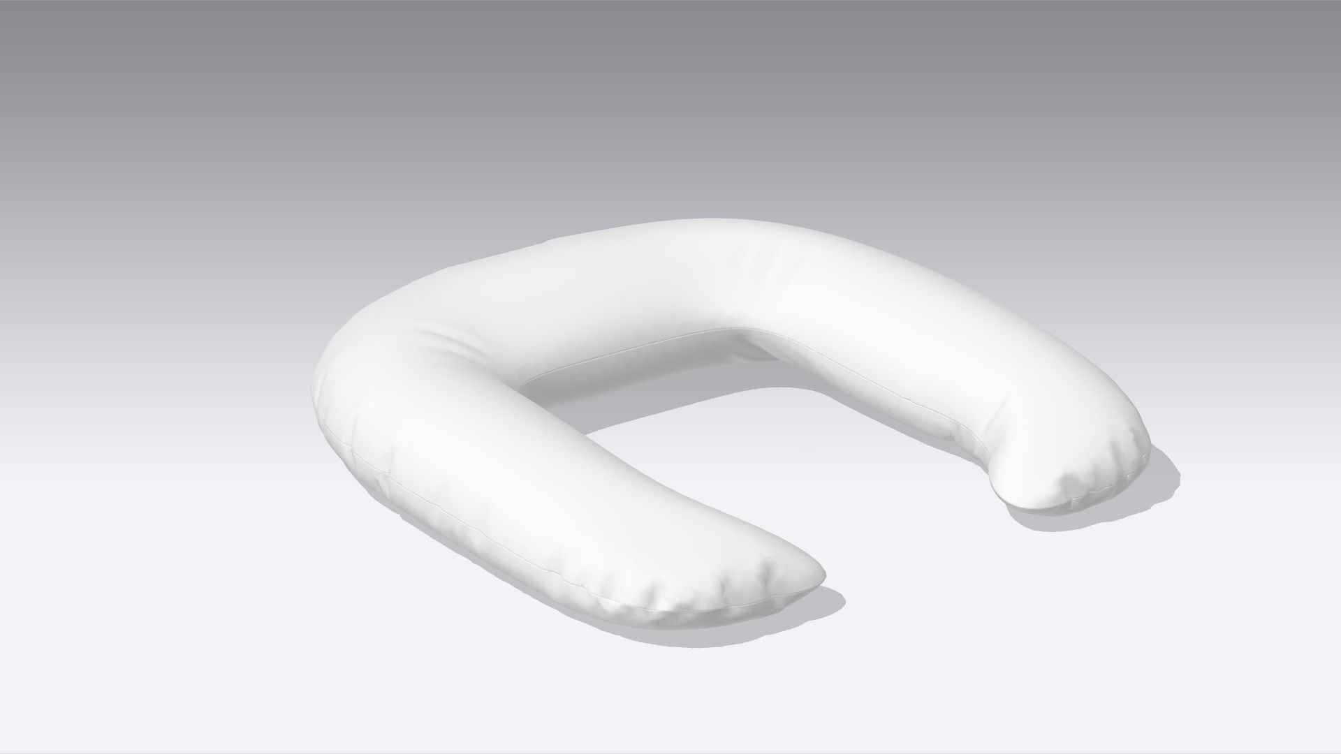 Neck Pillow Low-poly 3D model_4
