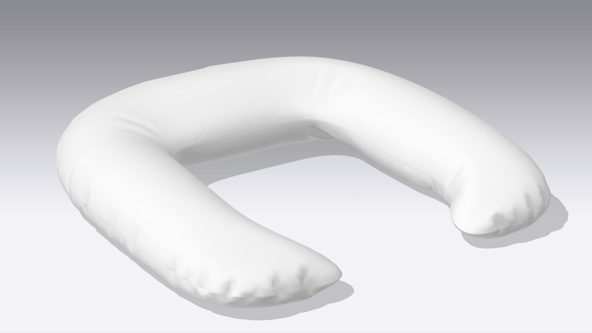 Neck Pillow Low-poly 3D model_1