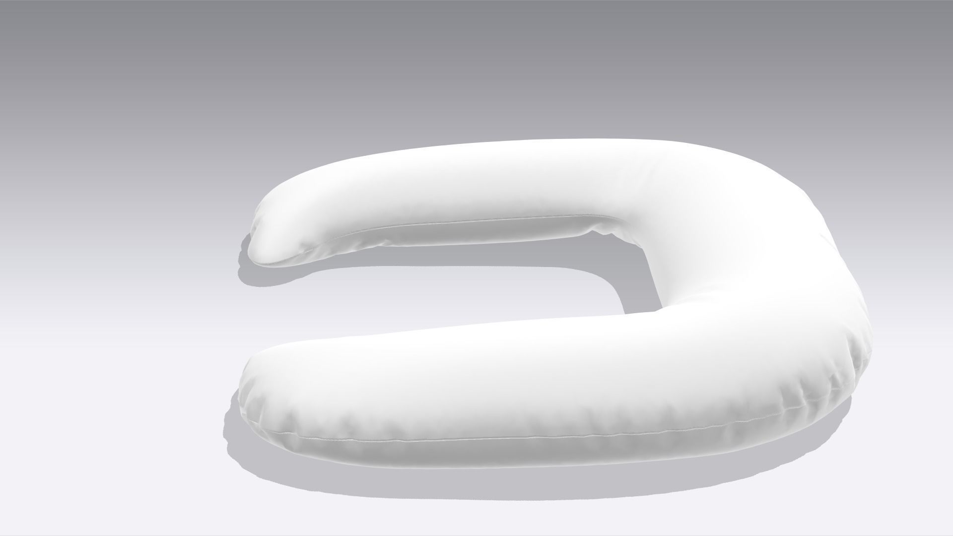 Neck Pillow Low-poly 3D model_2